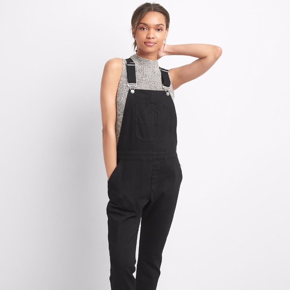 cute black overalls